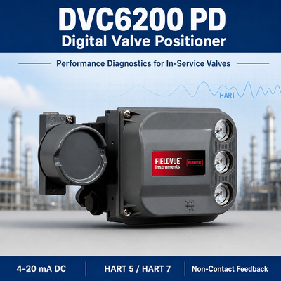 성능 진단 기능이 있는 스톡 DVC6200 PD 디지털 스마트 밸브 포지셔너
