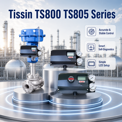 티신 TS800 TS805 스마트 밸브 위치기 HART 4 20mA 전기 공기압 IP66 폭발 방지