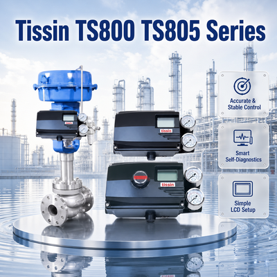 티신 TS800 TS805 HART 디지털 밸브 포지셔너 4 20mA 공압 유량 조절기