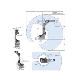 YRC1000 로봇 관제사를 빠르고 정확한 성과를 제공하는 Yaskawa Motoman AR1440 6 축선 아크 용접 로봇