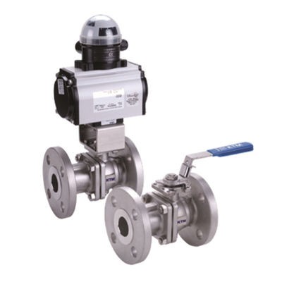 ASME B16.34 부드러운 밀봉 플랜지는 재킷화된 볼 밸브를 연결시켰습니다