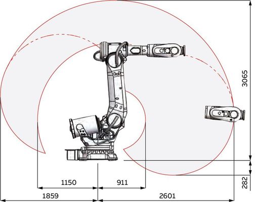 ABB IRB 6700 화물 200 킬로그램 6 주축 로봇 용접 팔