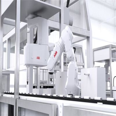 선발 포장 로봇 화물 3Kg를 취급하는 ABB IRB120 6 주축 산업용 로봇 암 어셈블리는 ICR5 통제로 580 밀리미터에 도달합니다