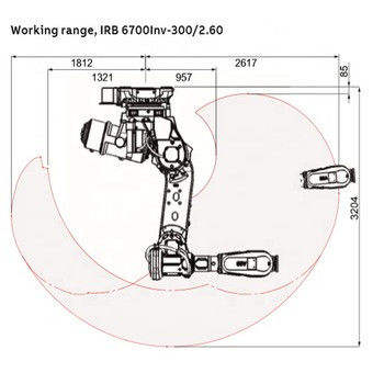 빠른 응답 6 감원 로봇과 ABB IRB 140 작은 산업용 로봇 무기는 어플리케이션 세정 / 분무  로봇을 완전히 무장시킵니다