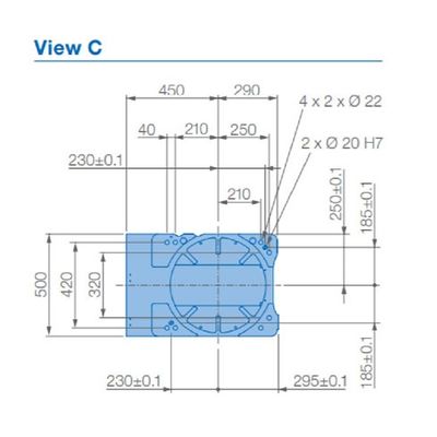 6 주축 로봇 팔 GP225 화물 225 킬로그램은 2702 밀리미터 재료 핸딩 로봇에 도달합니다