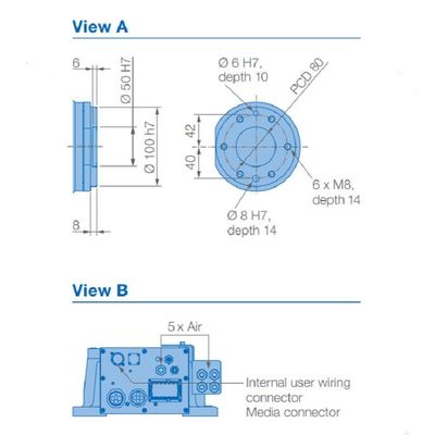 6 주축 로봇 팔 GP88 화물 88 킬로그램은 2236 밀리미터 재료 핸딩 로봇엇에 도달합니다