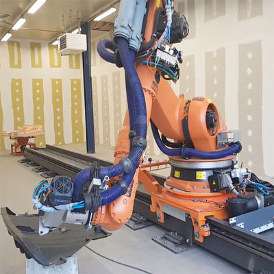 분쇄 로봇 KUKA KR 210 R2700-2 화물 275 킬로그램은 2701 밀리미터 KR C5에 도달합니다 ; KR C4 제어기 로보틱 아암 분쇄