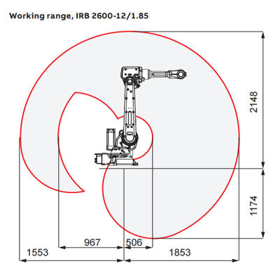 CNC 로봇 팔과 산업용 로봇 IRB 2600-20/1.65와 아크 용접기를 위한 용접 토치