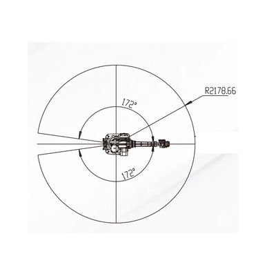 폴리싱 머신의 산업용 로봇 프라이스로 2178MM 한계로 로봇을 로딩하고 언로딩시키기