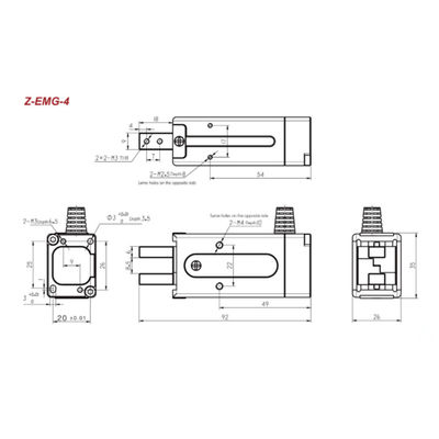 로보트·매니플레이터를 로딩하고 언로딩시키기 위한 로봇 그립퍼 히트보트 Z-EMG-04
