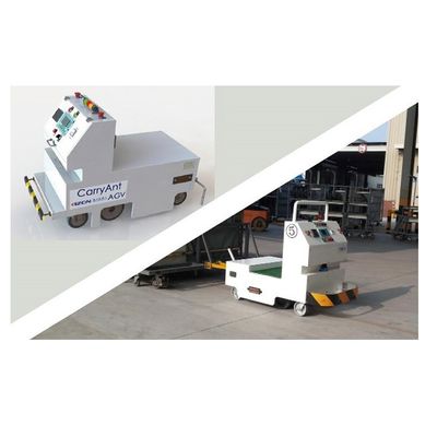 용접 로봇과 함께 사용되는 1300KG 하중 중량의 편도 견인 AGV-QYD1300의 AGV 헬멧