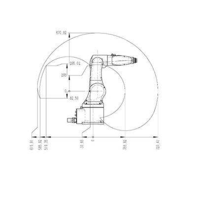 다른 용접 장비로서 용접되기 위한 용접용 로보트 중국 TKB060-6kg-720mm