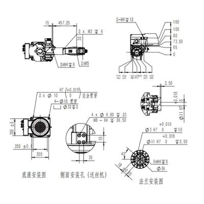 용접용 로보트 TKB1400-6KG-1412mm 로봇 용접 기계의 MIG 용접 로봇