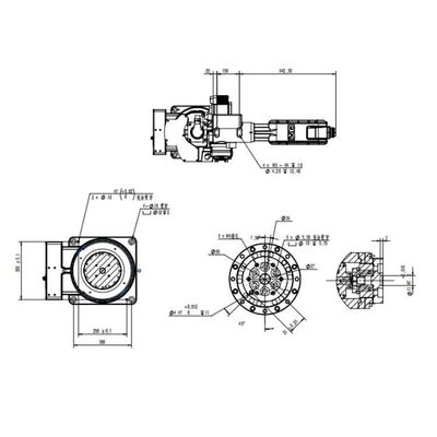 로봇 팔 6축 중국 TKB1600-12KG-1410mm를 범용 로봇으로 취급
