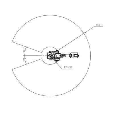 산업용 로봇으로서의 6 주축 산업적 로보틱 아암 중국 TKB2670-20KG-1721mm