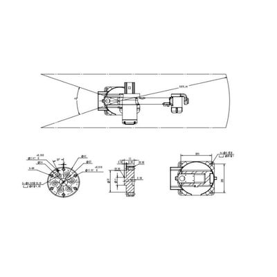 보편적 로봇을 로딩하기 위한 산업적 로봇 6 주축 중국 TKB800-6kg-876mm