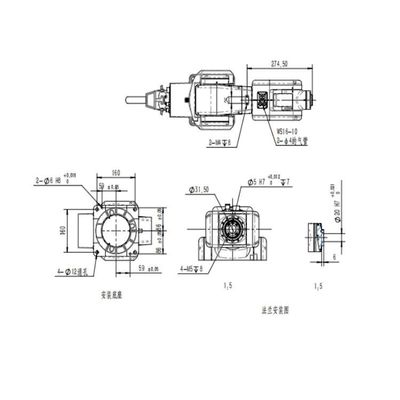 보편적인 로봇으로 자재 취급 로봇 TRB050-3kg-616mm 로봇식 팔 6 축선