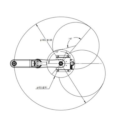 스카라 로봇을 탑재하는 산업용 로봇 팔 6 주축 STW030-3KG-500/600mm 키보드
