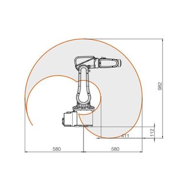 작은 산업용 로봇 IRB 120 6 축 산업용 로봇 팔 Cnc 조립 로봇