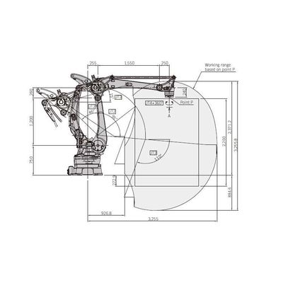 팔레트로 운반하는 산업 로봇을 위한 로봇식 팔 조작자 CP700L 탑재량 700kg