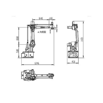 산업용 로봇으로 로봇 SF15-K1538 산업용 로봇 팔 4 축 취급