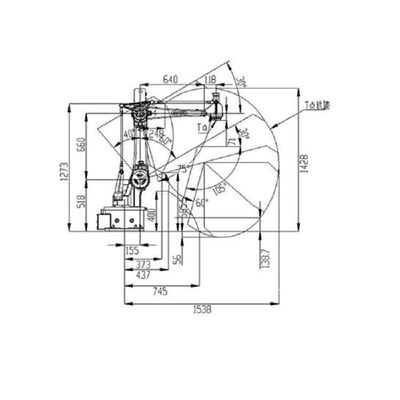 산업용 로봇으로 로봇 SF15-K1538 산업용 로봇 팔 4 축 취급