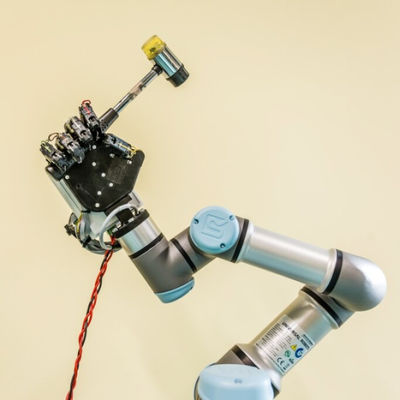 Cobot UR3 산업용 로봇 팔 후비는 물건과 그리퍼가 있는 6개의 축선 후비는 물건 기계 로봇 팔