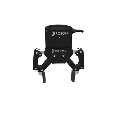 친숙한 Robotiq 2F-85 그리퍼 작업을 Cobot 로봇과 함께 로봇 그리퍼로 사용하여 픽 앤 플레이스 매니퓰레이터로 사용
