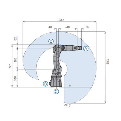 산업용 로봇 MOTOMAN-GP7 로봇 팔 팔레트 로봇 팔레타이저가 있는 6축 팔레타이저 기계