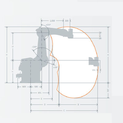 Kuka KR 470 PA 로봇 팔레타이징 로봇 팔 6축, 탑재량 470kg 팔레타이징 로봇 팔