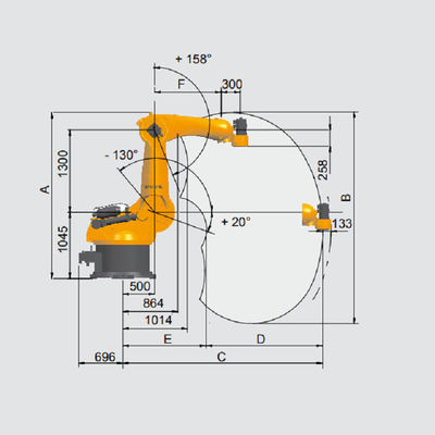 Kuka KR 470 PA 로봇 팔레타이징 로봇 팔 6축, 탑재량 470kg 팔레타이징 로봇 팔