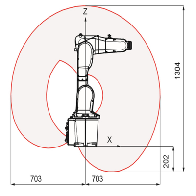 평가된 화물 500 Kg 용접 토치와 KUKA 로봇 팔을 용접하는 KR 500 R2830