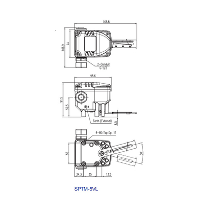 SPTM-5V 현명한 전기식 조절 밸브 위치 전송기 공압 부품