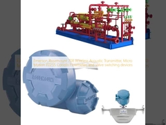 Emerson Rosemount 708 무선 음향 송신기, Micro Motion F025S 코리올리 유량계, 밸브 전환 장치